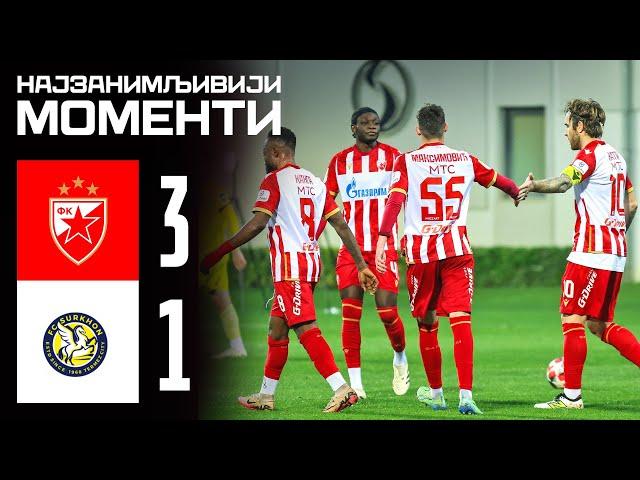 Crvena zvezda - Termez Surkon 3:1, highlights