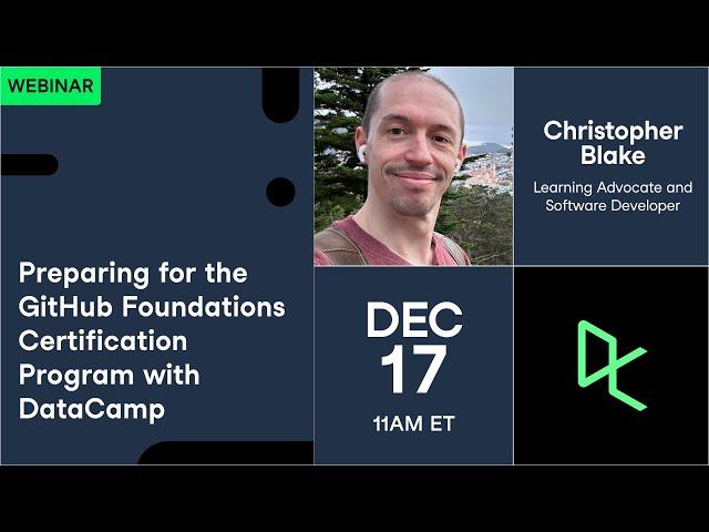 Preparing for the GitHub Foundations Certification Program with DataCamp