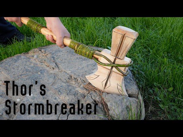 Thor's Stormbreaker - ASMR Woodworking, DIY Stormbreaker Model by MrTinkerer