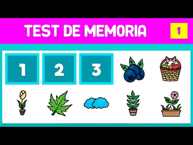 TEST DE MEMORIA | MEMORIA VISUAL PARA ADULTOS | JOGO DA MEMORIA VISUAL