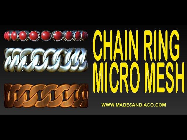 How To Create Chain Ring Design With ZBrush