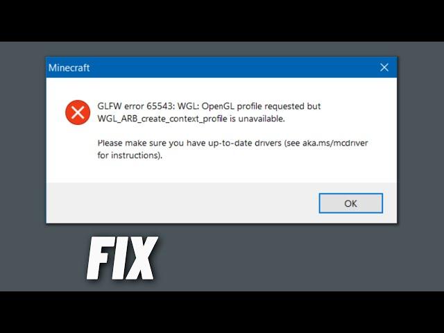 FIX OpenGL Error 65543 in Minecraft | Tlauncher