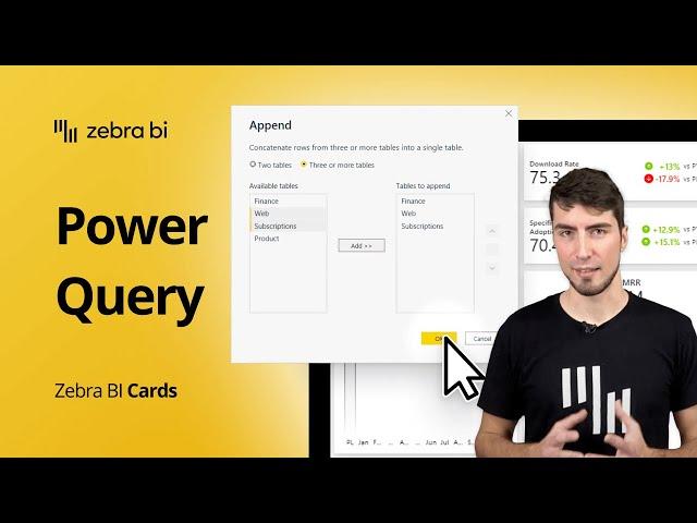 How to consolidate data for KPI dashboard in Power BI - Power Query｜Zebra BI Cards