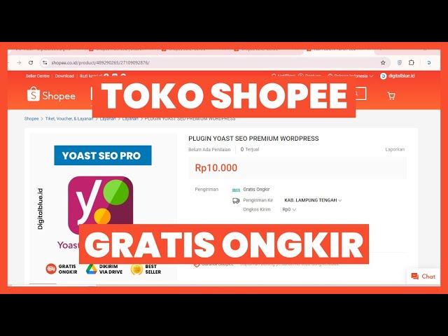 CARA MEMBUAT TOKO SHOPEE GRATIS ONGKIR