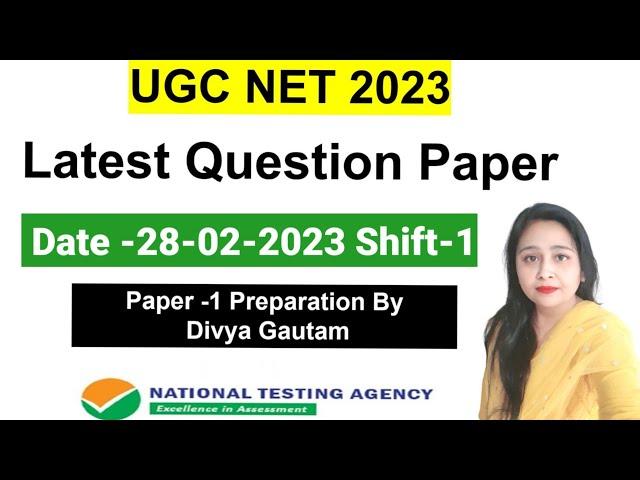 UGC NET 2023 : Paper 1 Question Paper & Answer Key Feb -March | Ugc Net Previous Year Question Paper