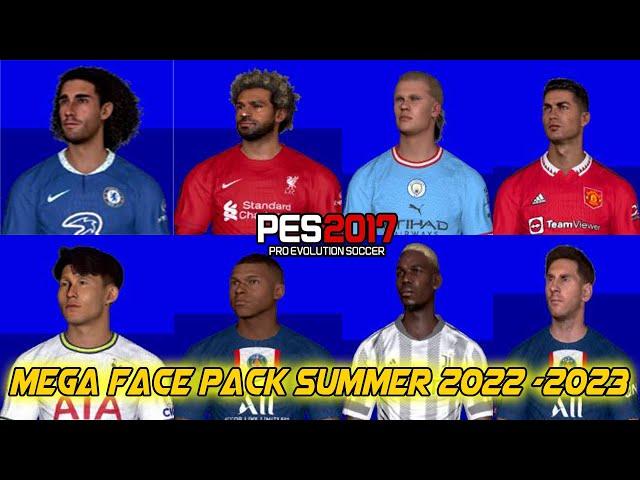 PES 2017 Mega Facepack 2022/2023 Summer & No Real Eyes