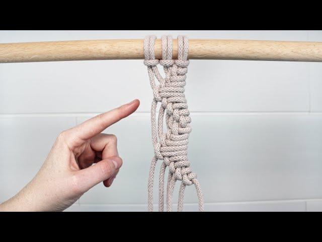 EASY Macrame Zig Zag Pattern | DIY MACRAME