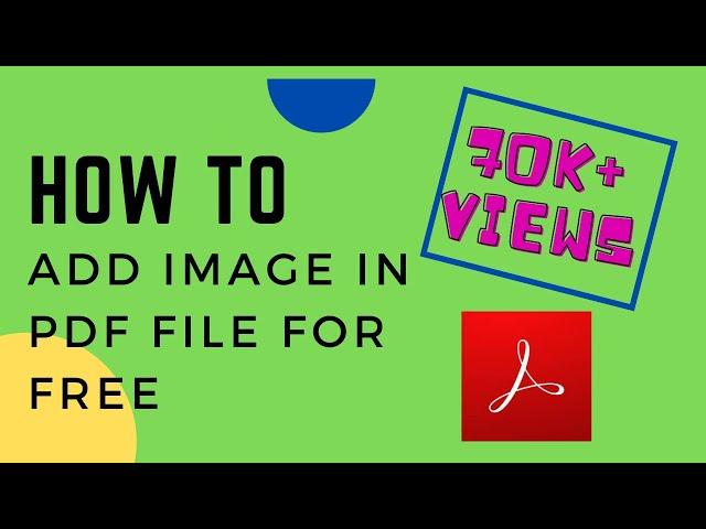 How To Add Images in PDF Files for Free | Adobe Acrobat Reader DC | HowTo A-Z