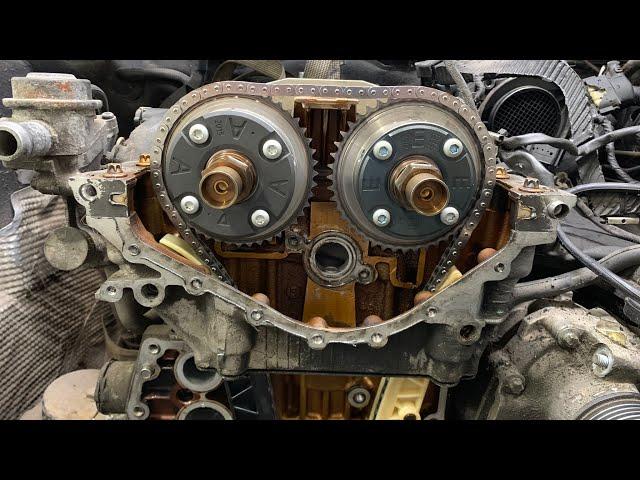 Replacing the timing chain on the Mercedes-Benz C 230 KOMPRESSOR