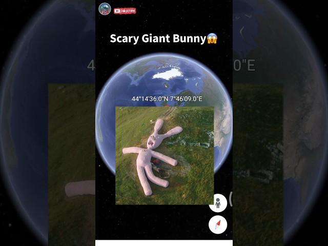 Scary Bunny Found On Google Earth #shorts #scary