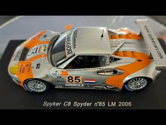 Spark 2006 Spyker C8 Spyder GT2 #85 in 1/43 scale.