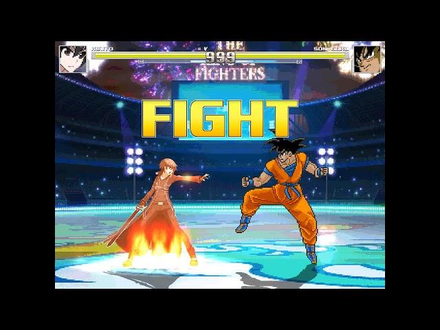 NICK54222 MUGEN: Kirito (me) VS Son Goku