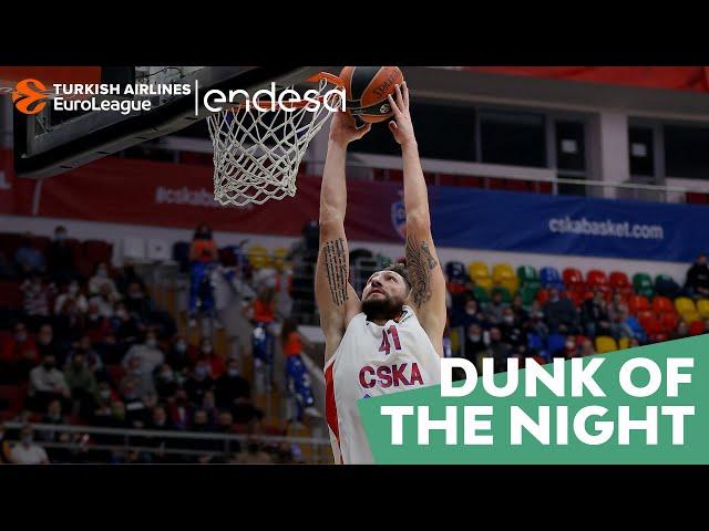 Endesa Dunk of the Night: Nikita Kurbanov, CSKA Moscow