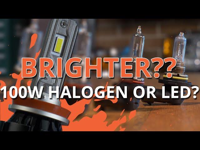 100W Halogen VS LED Bulbs - which is brightest?