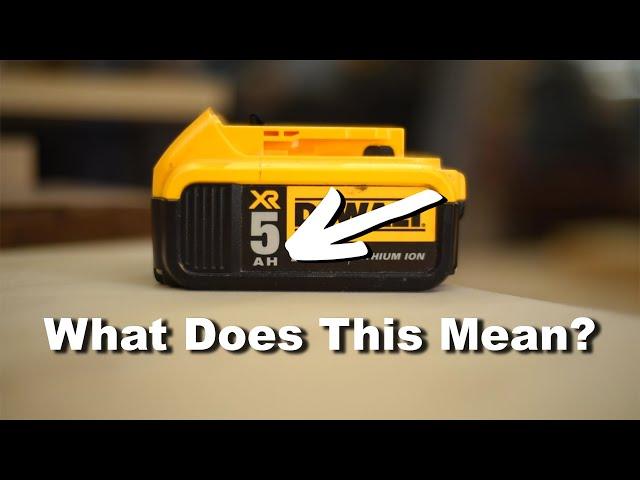 What Does the Ah (Amp hour) Mean on Cordless Tool Batteries? A Quick and Basic Explanation.