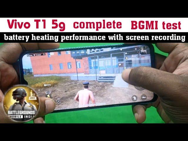 Vivo T1 5g bgmi (pubg) gaming test | battery Heating performance everything