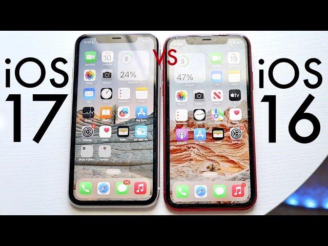 iOS 17 Vs iOS 16 On iPhone XR! (Speed Comparison)