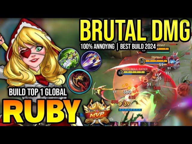 RUBY BEST BUILD 2024 | BUILD TOP 1 GLOBAL RUBY GAMEPLAY | MOBILE LEGENDS