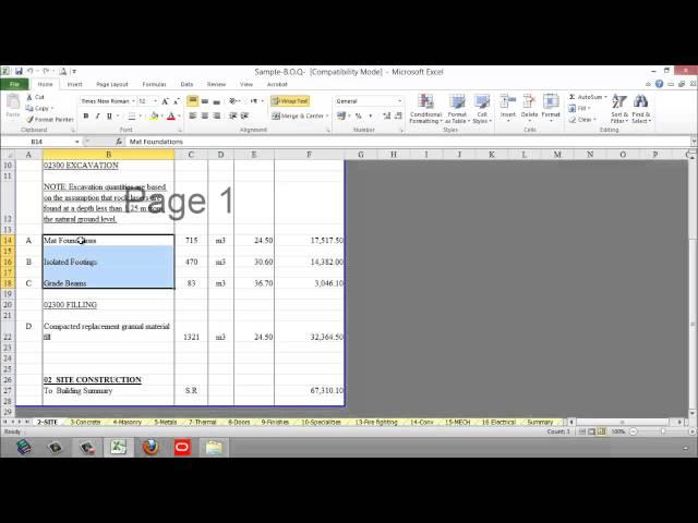 Lesson 5 part 1 Create Activity List and Cost Loading