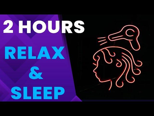 Entspannung mit Fön Geräusch - und Lichter | Hair Dryer Sleep Sounds - Deep Relax - 2 Stunden | [4K]