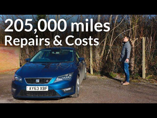 Repairs and Costs Over 205,000 miles in a SEAT Leon Petrol