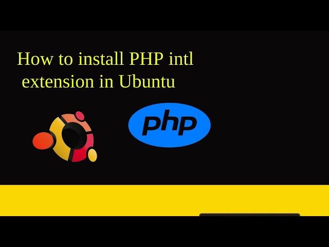 How to install PHP intl extension in Ubuntu