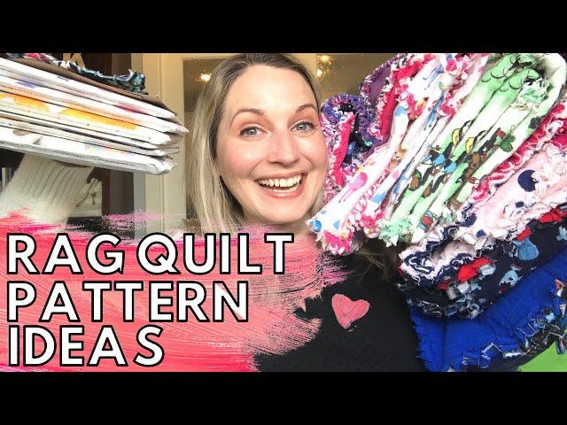 RAG QUILT IDEAS: From simple changes to rag quilt patterns. LOTS OF RAG QUILT IDEAS to keep sewing