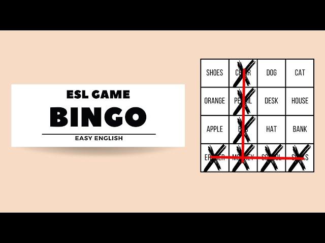 ESL Games - Bingo Classroom Game #eslgames