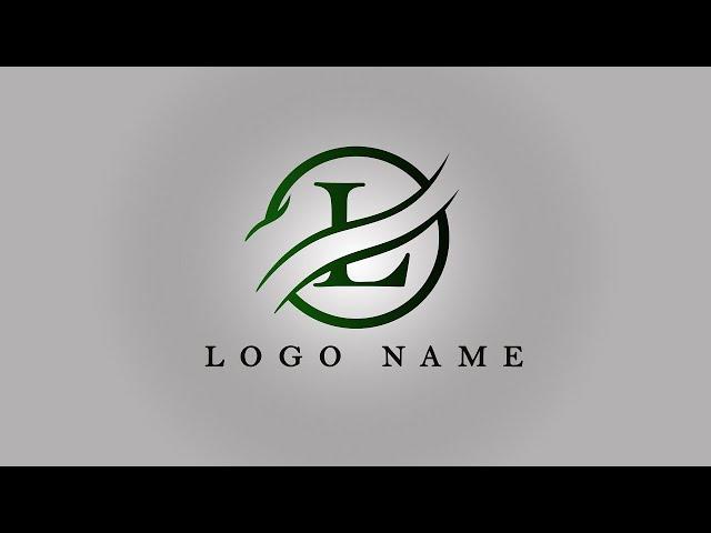 Photoshop Tutorial - L Letter Logo Design - Adobe Photoshop CC Tutorial