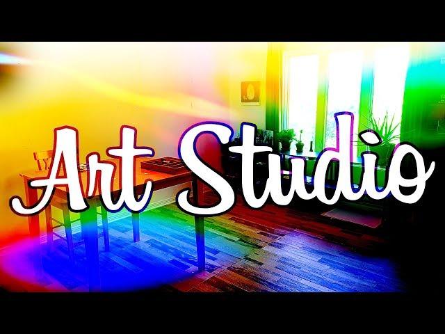 ART STUDIO TOUR  Artist Studio Vlog by Syndia Art