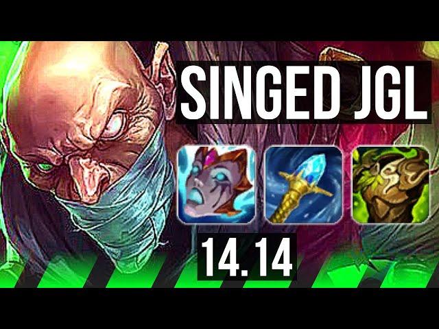 SINGED vs KHA'ZIX (JGL) | Rank 4 Singed, 1300+ games | EUW Grandmaster | 14.14