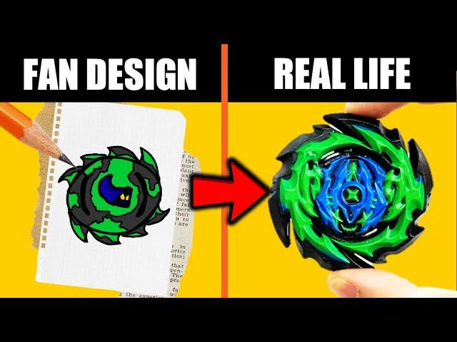 turning my subscriber's design INTO A REAL BEYBLADE!!