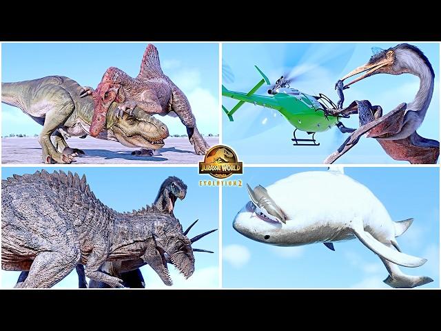 The Best and Coolest Animations of Dinosaurs, Flying & Marine Reptiles in Jurassic World Evolution 2