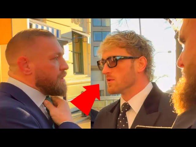 Conor McGregor CONFRONTS Logan Paul & Jake