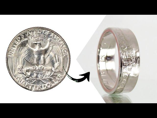 Making a US Quarter coin ring 