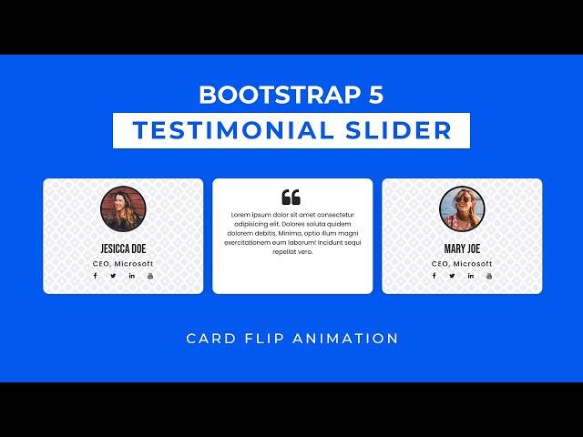 How to Create Testimonial Carousel using Bootstrap 5