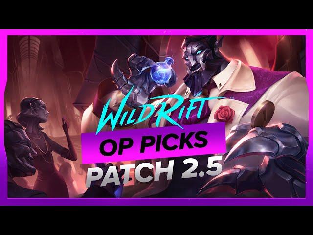 TOP 5 Champions to CLIMB to DIAMOND in Wild Rift (Patch 2.5 - LoL Mobile)