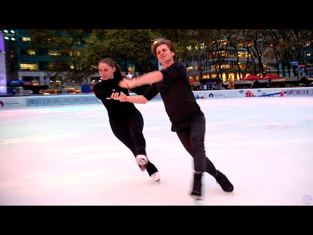 Oona Brown & Gage Brown skate to 'Get Up Offa That Thing', their 2025 Rhythm Dance to James Brown