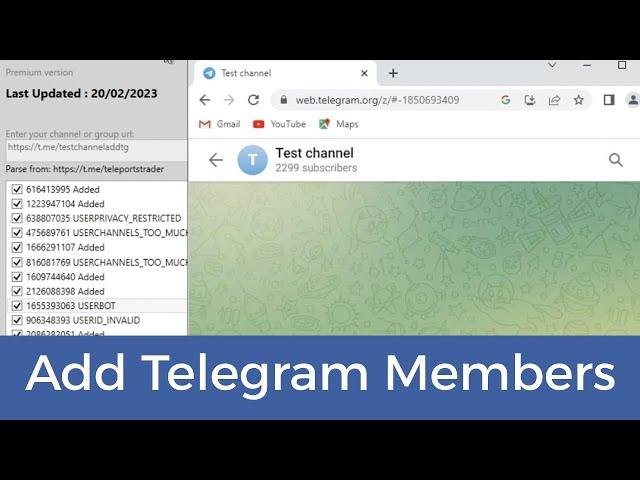 Add Telegram Channel Members  | Add Member to Telegram Channel