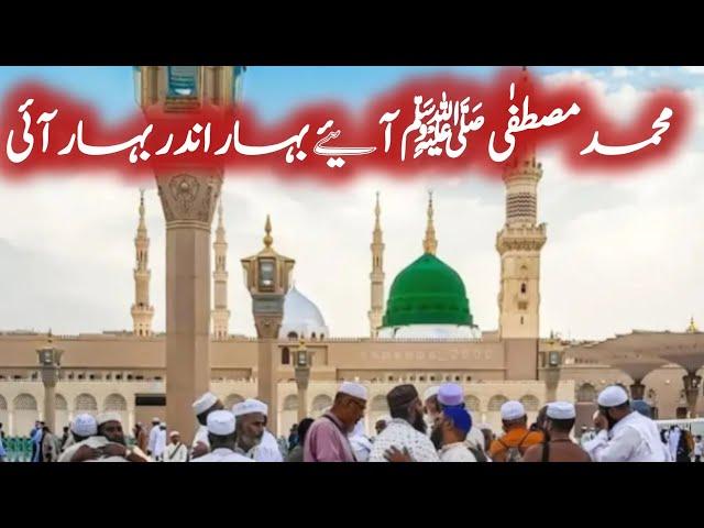 New Naat 2024 | Muhammad Mustafa aye Bahar indar Bahar ai | Nigah-e-Urdu Naat Shaerf 2024