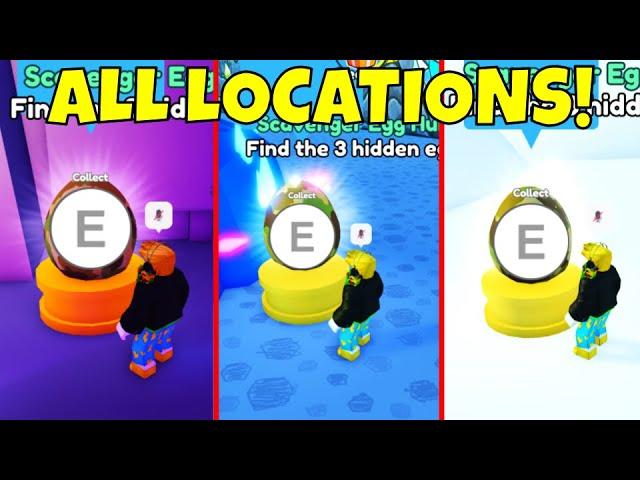 HOW TO FIND THE 3 SCAVENGER HUNT EGGS IN PET SIMULATOR X!