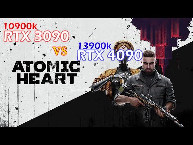 Atomic Heart 4k No DLSS Performance Test RTX 4090 vs RTX 3090