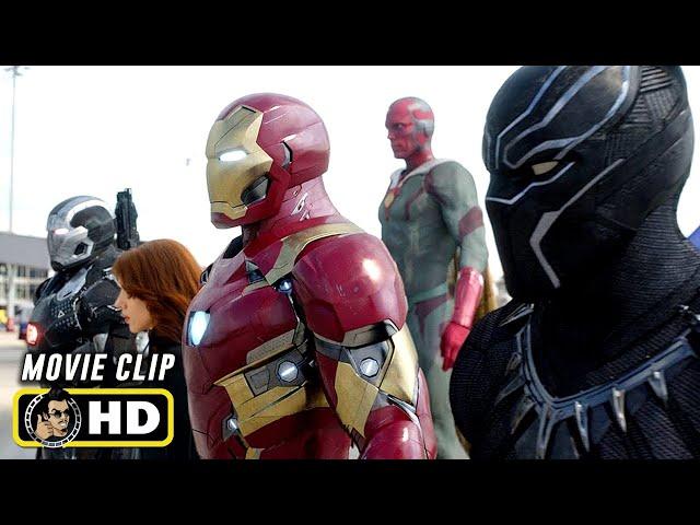 CAPTAIN AMERICA: CIVIL WAR (2016) Full Airport Battle Scene [HD] Marvel Clip