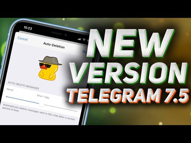 Telegram 7.5 Update: Auto-Delete, Widgets Broadcast Groups