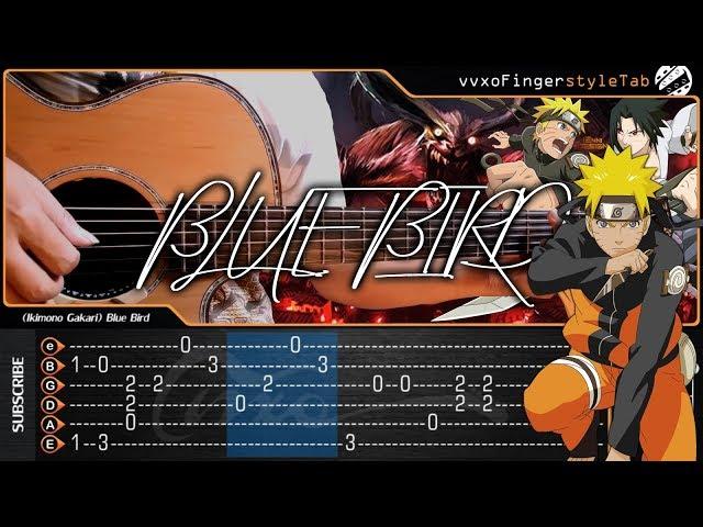 BLUE BIRD - Naruto Shippuden Opening 3 Cover - Fingerstyle Guitar Cover With TAB TUTORIAL | CHORD