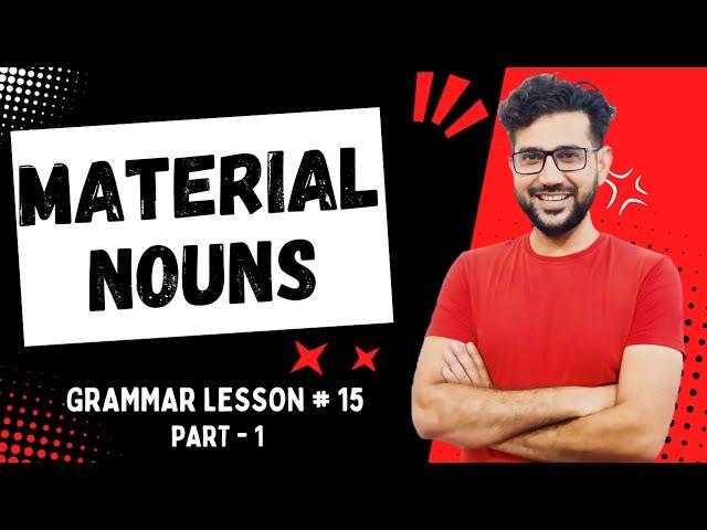 material noun | material noun examples | what is material noun | material nouns