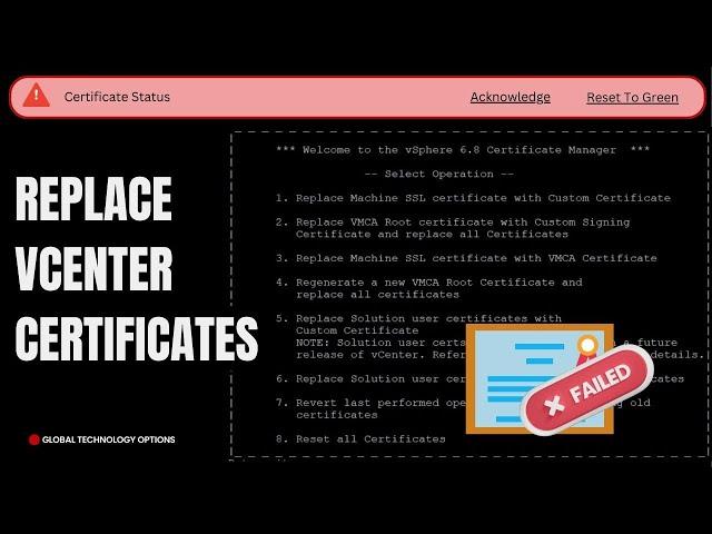 How to Resolve VMware vCenter Certificate Expired Issue Using vSphere Certificate Manager