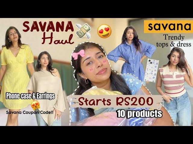 Savana Haul  *Pinterest Inspo* | Dress, Tops, Earrings etc| What I got from SAVANA | Anvaya Sharma