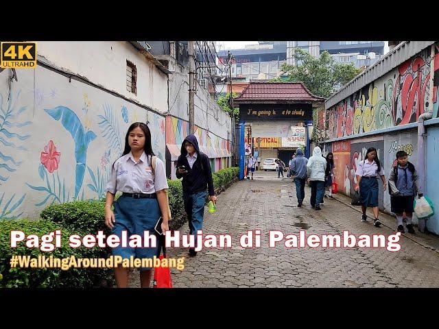 Morning walk after the rain in Palembang CityThe Capital City of South Sumatera - Indonesia 2024 