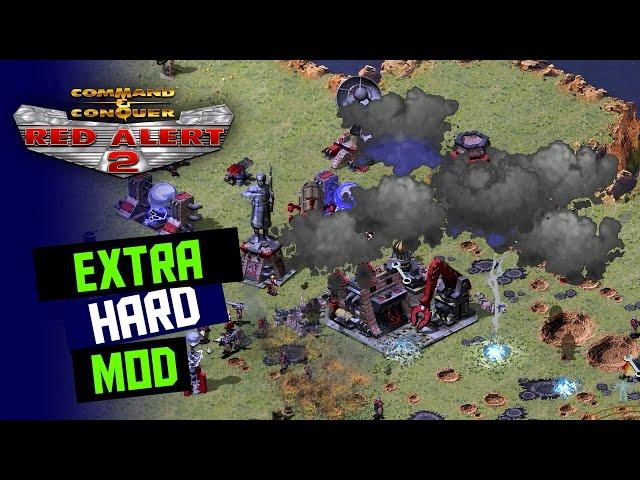 Red Alert 2 | Extra Hard Mod | ISOLATION | 1 vs 7 brutal ai